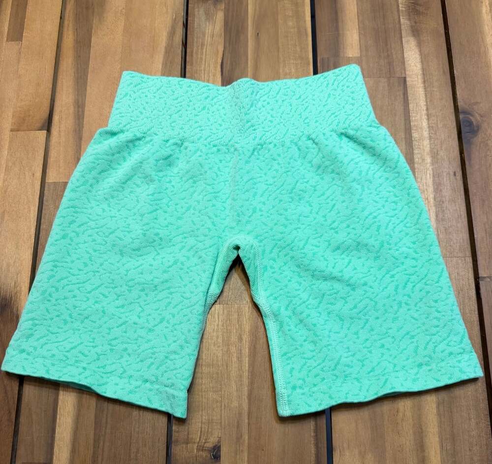 Unbranded Athletic Animal Seamless Shorts Size XS Mint Green
